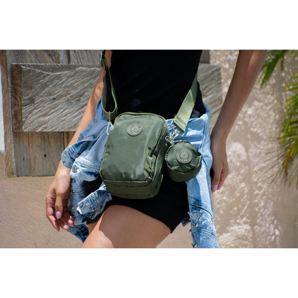 Bolso De Mano Verde Militar